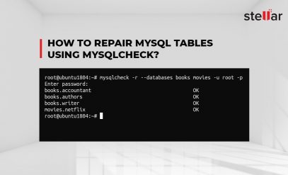 How to Repair MySQL Tables using Mysqlcheck