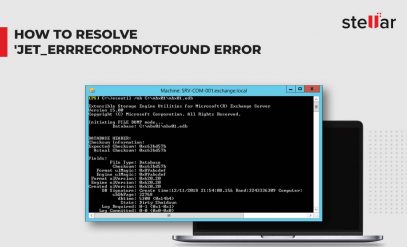 How to Resolve ‘JET_errRecordNotFound Error?