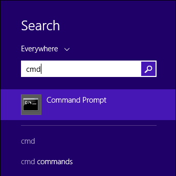 Search Option CMD