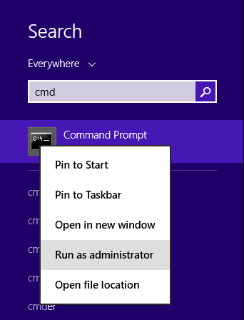 CMD Run As Admin