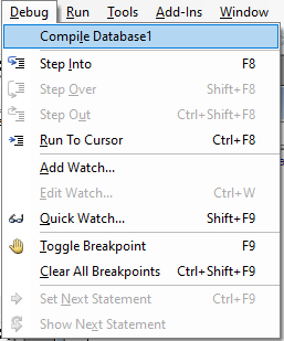 compile access database