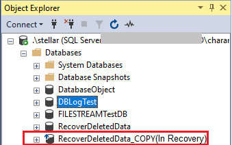 Database In Recovery State