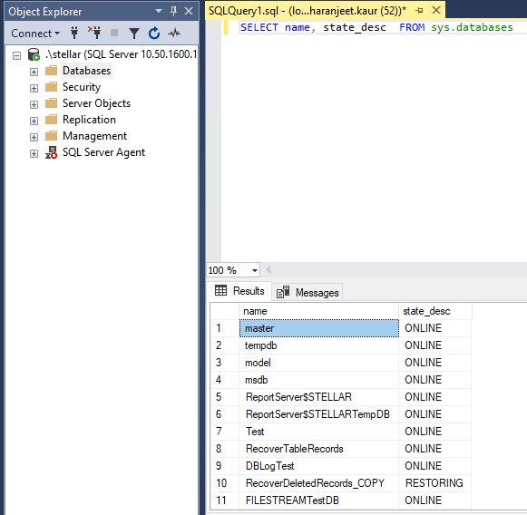 Database States