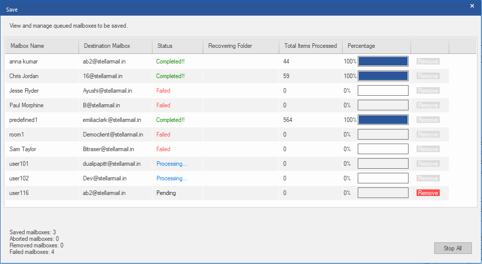 Exporting Mailboxes