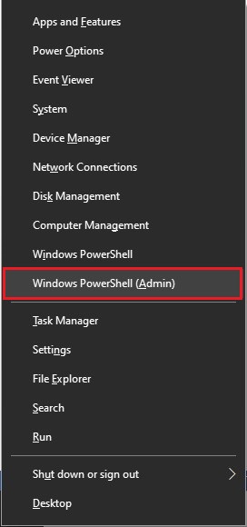 Windows PowerShell (Admin)