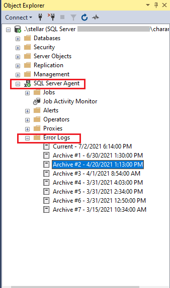 Open SQLl Error Logs