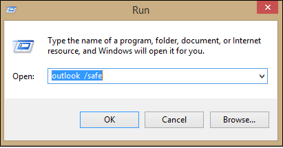 Run Outlook Safe Command