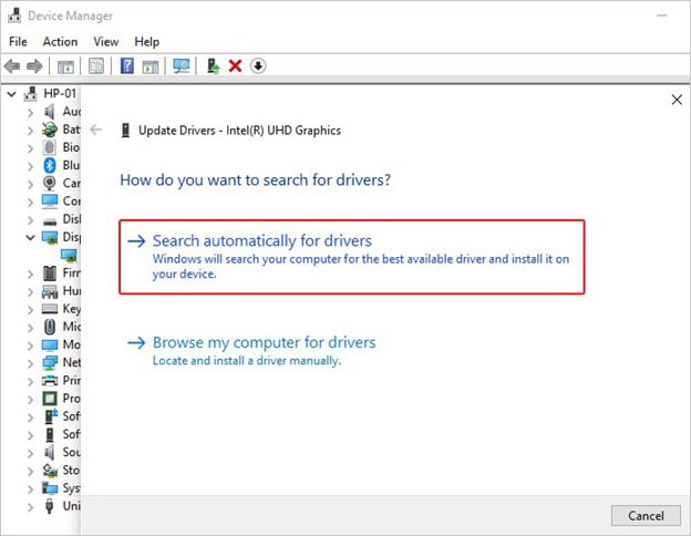 Search Automatically for Drivers