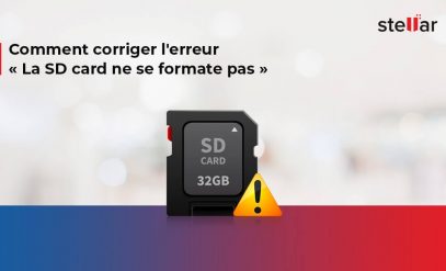 Comment corriger l’erreur « La SD card ne se formate pas