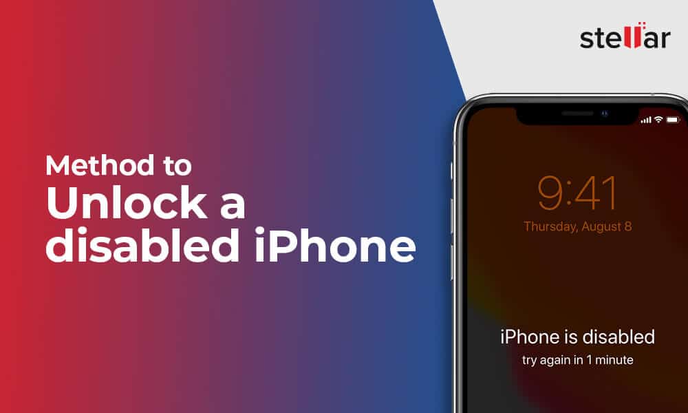Unlock a disabled iPhone