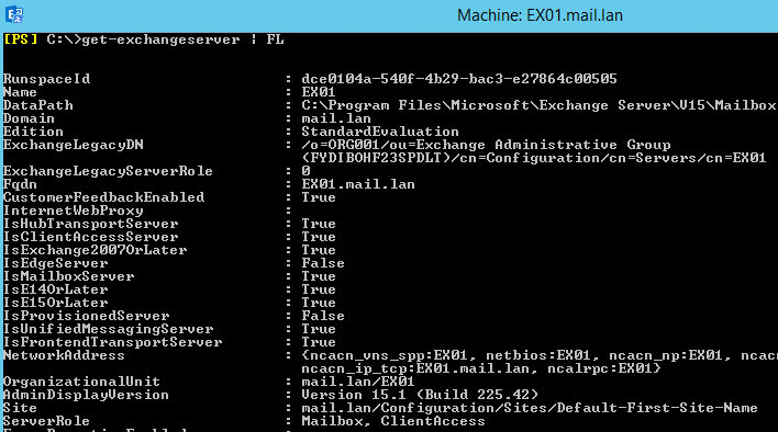 Get-Exchangeserver