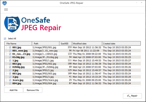 OneSafe JPEG Repair