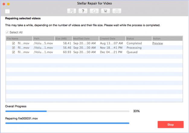 Video Repairing Process
