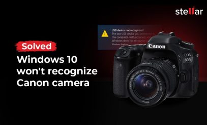 Windows 10 ne reconnaît pas l'appareil photo Canon