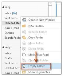 Empty Deleted Items Folder