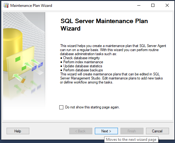 sql server maintenance plan