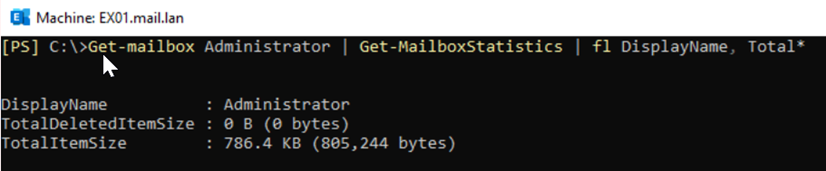 checking the number of mailboxes on your exchange server