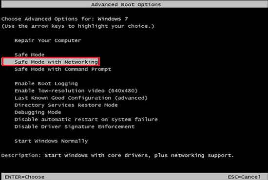 Safe Mode with Networking