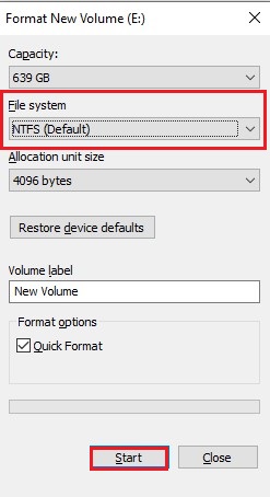 File System Format
