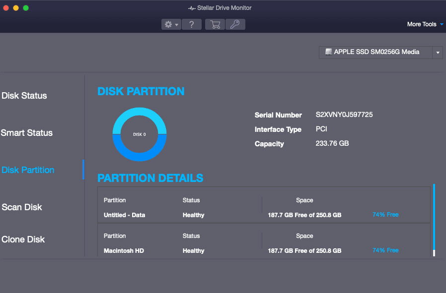 Disk Partition Info