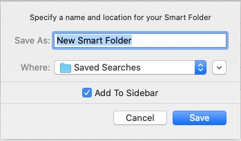 Name and Location of Folder