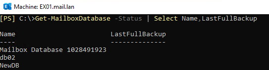Get-MailboxDatabase