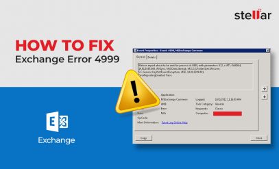 How to Fix the Exchange Error 4999?