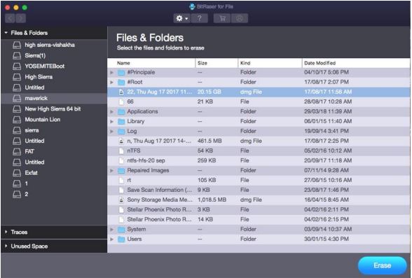 Select Files and Folder