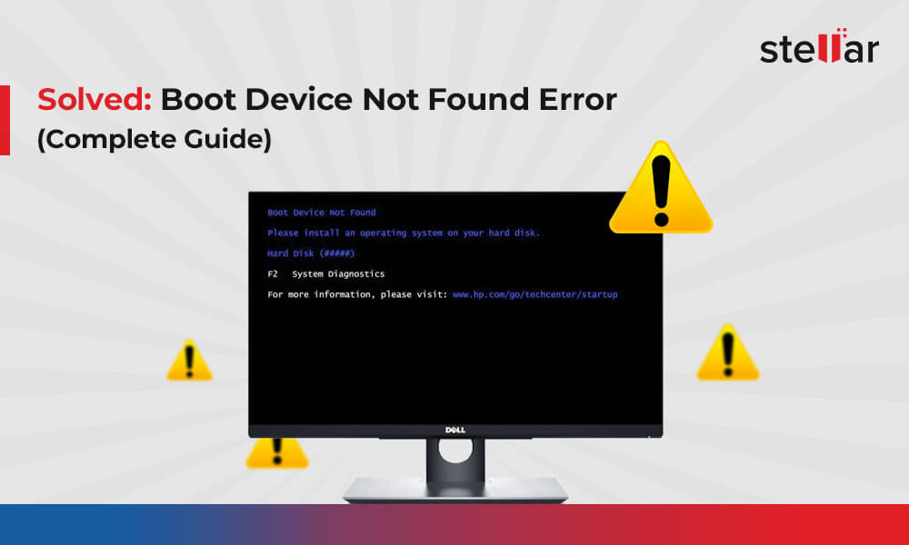 how to fix boot device not found problem