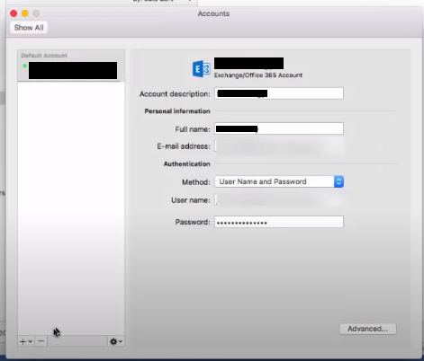 add account in outlook for mac