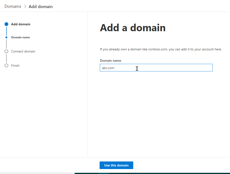 add domain office365