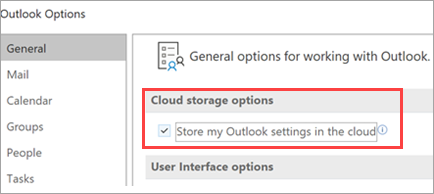 enable-roaming-profile-option-in-Outlook-settings