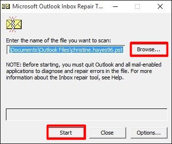 Microsooft outlook inbox repair tool
