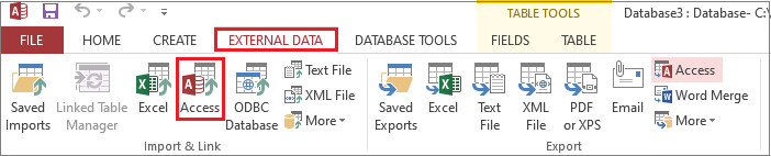select external data