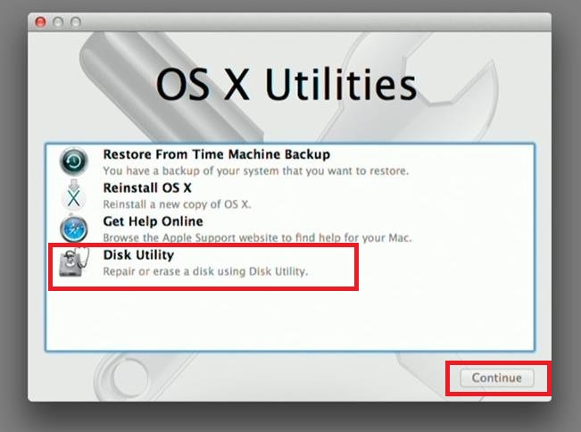 OS X Disk Utilities 