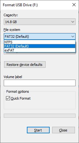 Format file system