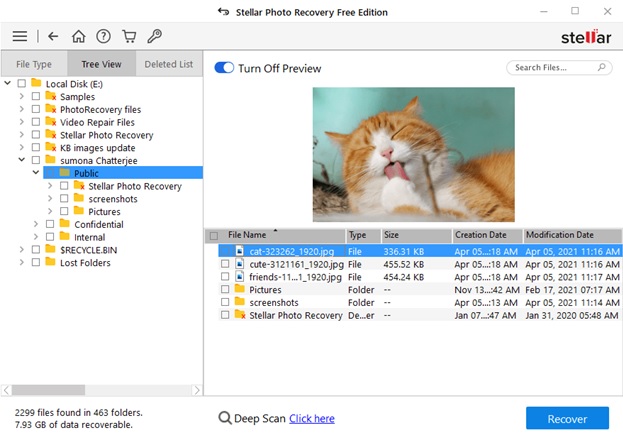 Image 5 - Post recovery, preview the files you wish to save and click on the Recover button