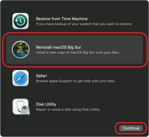 Reinstall macOS