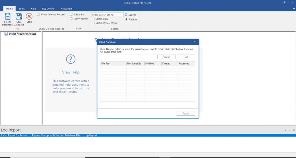 Browse or Search Corrupt Access Database File