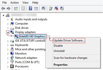 Update display drivers