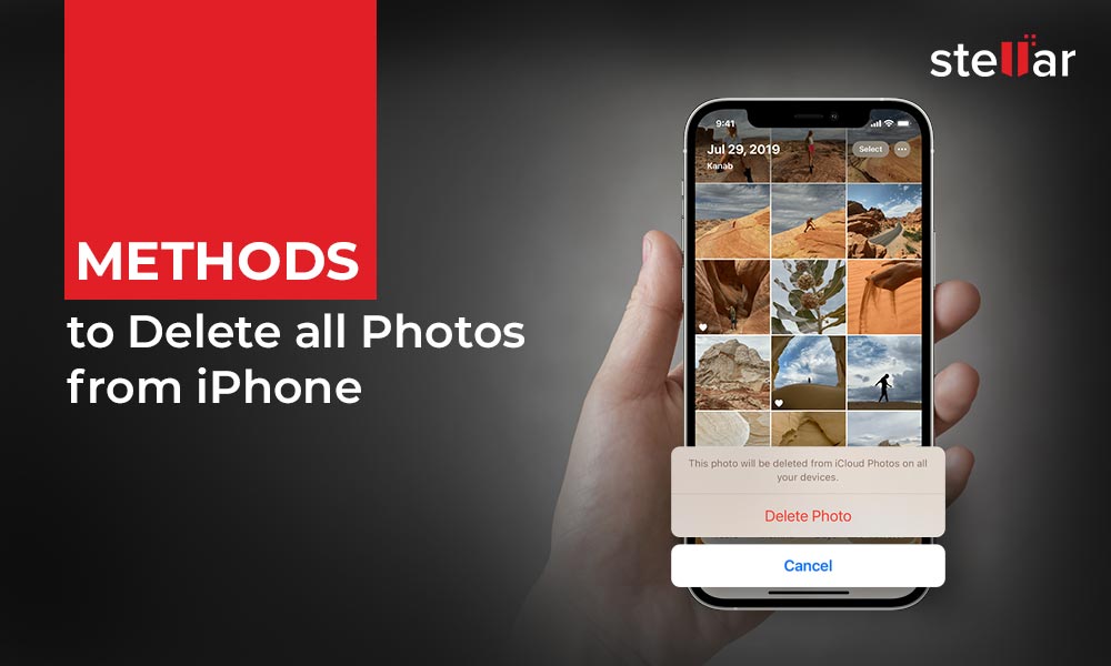 delete all photos from iphone