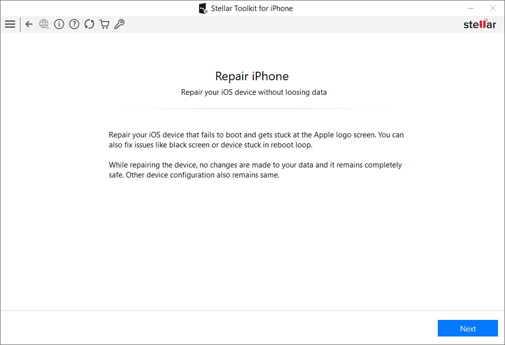 Step-by-Step: How to repair iOS issues with Stellar Toolkit for iPhone: