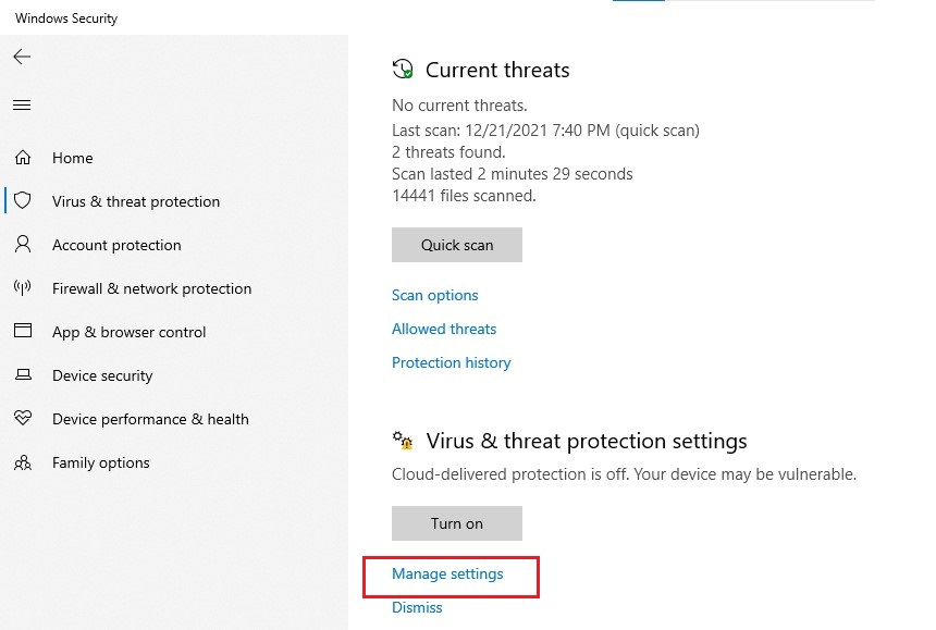 click-manage-settings-mentioned-under-virus-and-threat-protection-settings