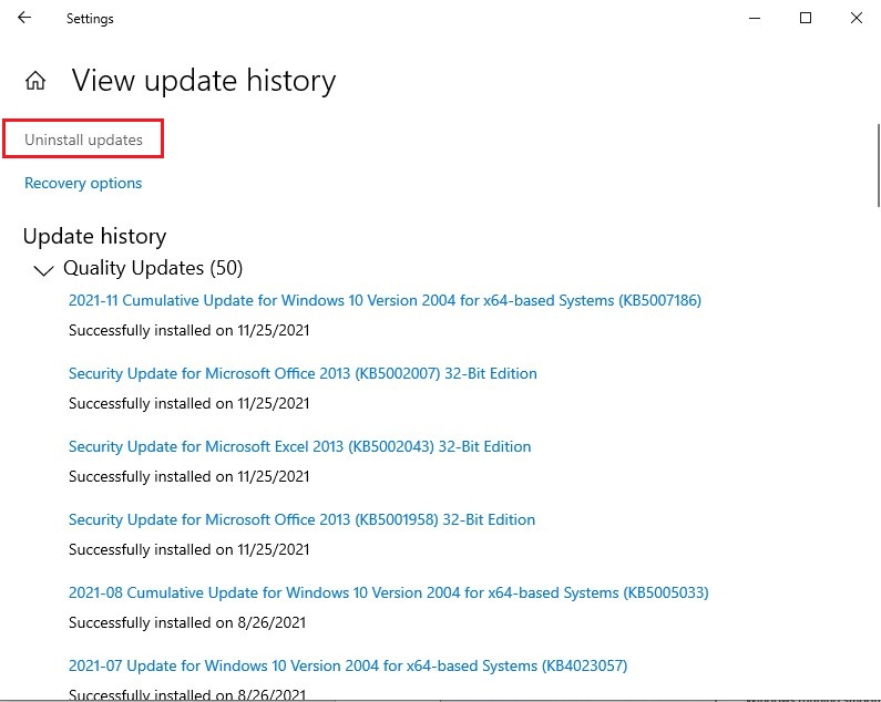 click-uninstall-updates-on-view-update-history-page