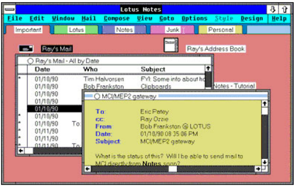 lotus notes 1.0