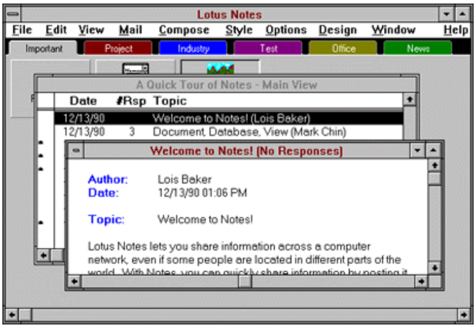 lotus notes 2.0