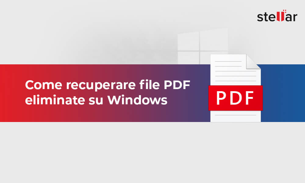 Come recuperare file PDF eliminate su Windows