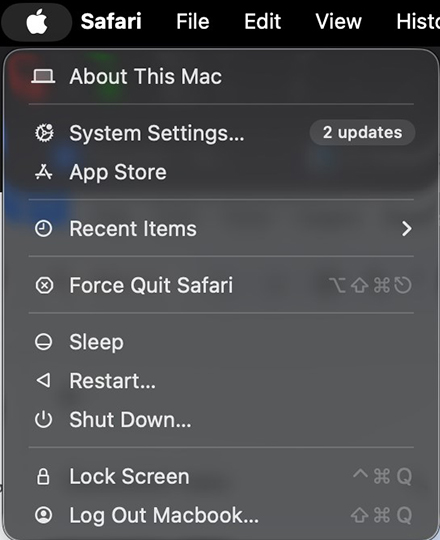 Shut down your Mac completely