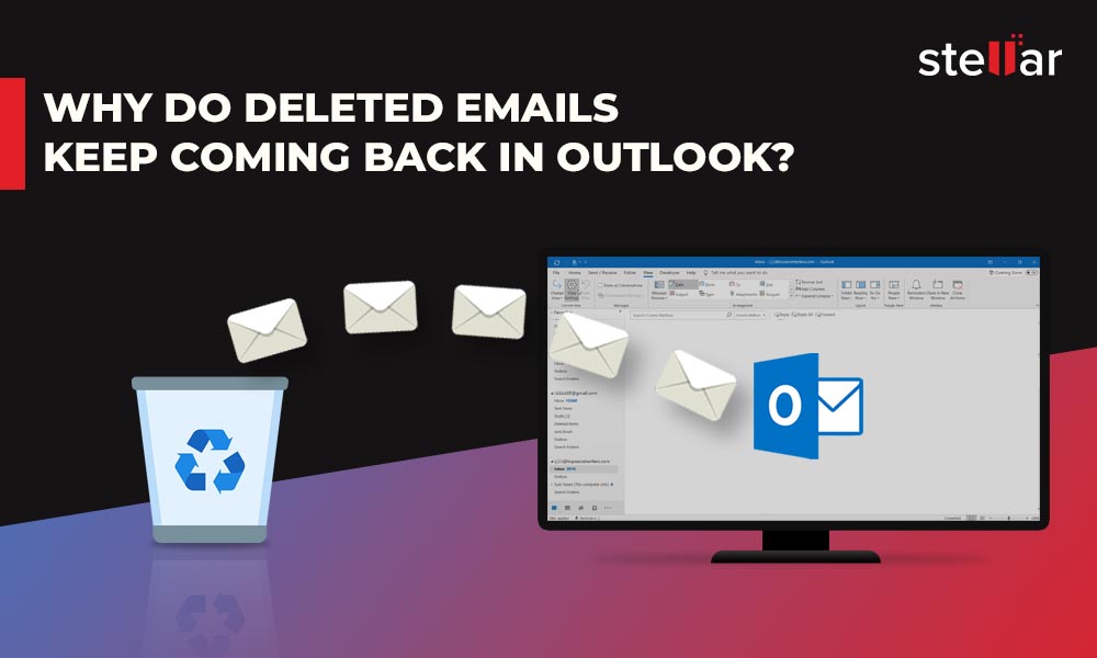 Why do deleted emails keep coming back in Outlook