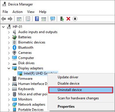 choose-driver-and-click-uninstall-device